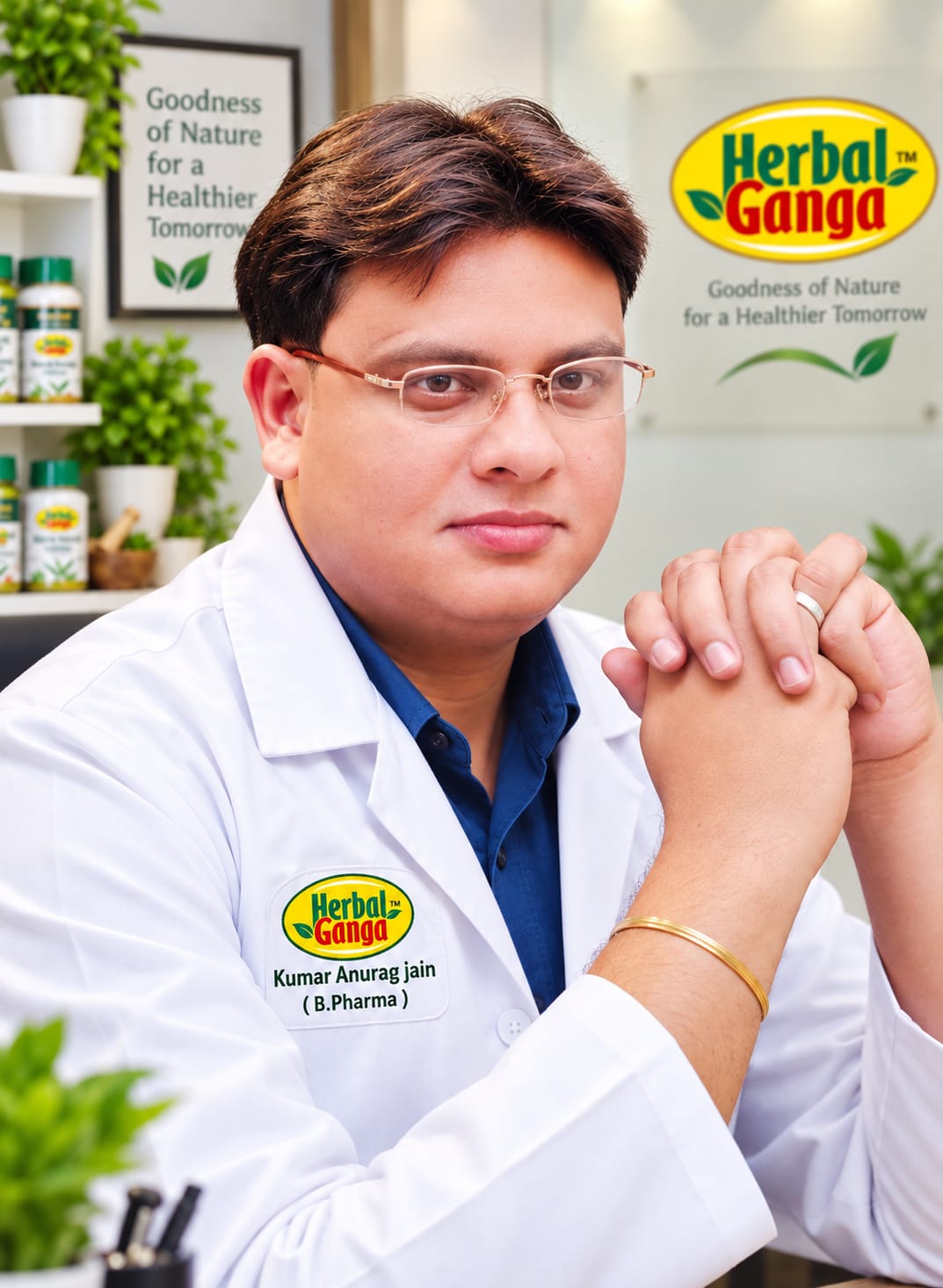 Mr. Anurag Kumar Jain B.Pharm Technical Director of Herbal Ganga Neo Drugs Ayurvedic Medicine Manufacturer in Indore